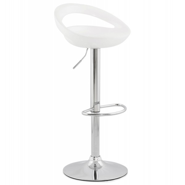 Adjustable And Swivel White Bar Stool Venus, White Bar Stool Chairs