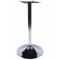 Pied de table en métal chromé pour table ronde ou carrée