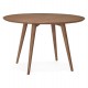 Round table in natural wood 120cm in diameter