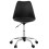 Swivel Black chair with leatherette seat EDEA