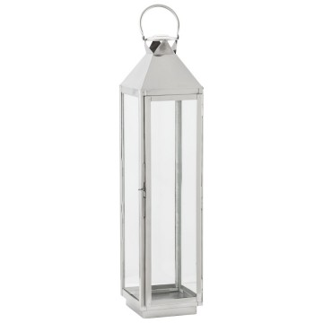 Lanterne rétro-chic en aluminium poli BALI (XL)