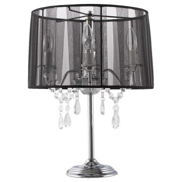 Lampe de chevet noire vintage style chandelier COSTES