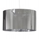 Lampshade chrome-colored metal cylindrical