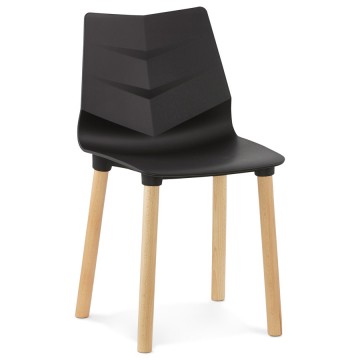Original BLACK chair with scandinavian design TORRO