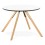 Pretty little white wooden table with Scandinavian design IVORY