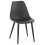 Upholstered design BLACK chair WILSON