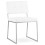 Padded WHITE chair with retro modern look GAMI