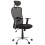 Designed BLACK office armchair with rounded forms SOVIET