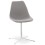 Design gray chair with padded shell NYORO