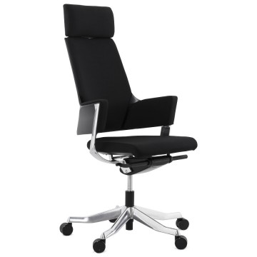 Black office chair ergonomic and enveloping EDWARDS