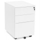 White lockable drawer box in metal