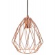 Vintage lamp with industrial style and copper shade