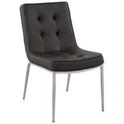 Upholstered design chair MADRID (BLACK)
