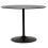 Beautiful black table with round glass tray BLOMA