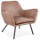 Beautiful BROWN Armchair in imitation leather LUFT
