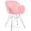 Strong and design PINK chair with armrests CHIPIE