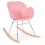 Comfortable pink rocking chair KNEBEL