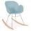 Comfortable blue rocking chair KNEBEL