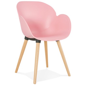 Pink trendy chair with Scandinavian design SITWEL