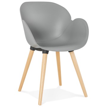 Chaise grise tendance au design scandinave SITWEL