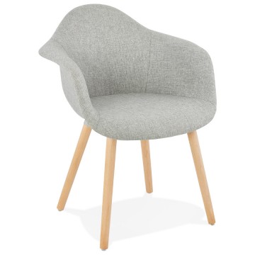 Comfortable GREY chair with Scandinavian style LOKO
