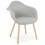Chaise GRISE confortable style scandinave LOKO