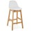 Design WHITE bar stool ELODY MINI
