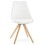 Sturdy, lightweight WHITE chair with a Scandinavian design TOLIK