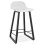 WHITE snack stool with footrest MIKY MINI