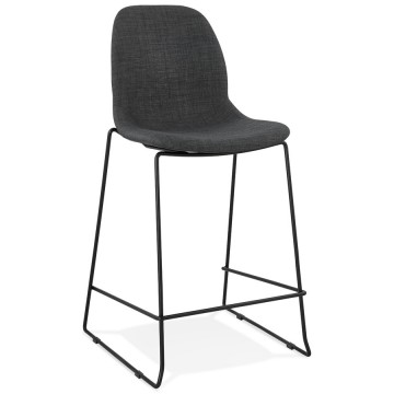 DARK GRAY bar stool with fabric covering COOPER MINI