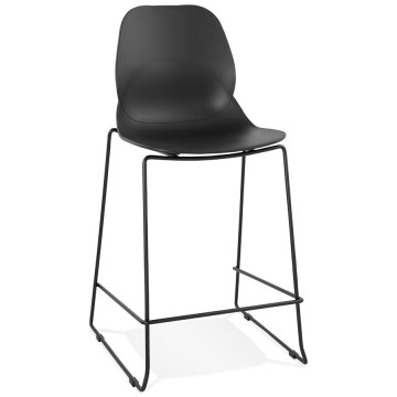 BLACK bar stool for outdoor use ZIGGY MINI