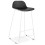 BLACK bar stool with WHITE base, stable, comfortable and design SLADE