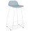 BLUE bar stool with WHITE base, stable, comfortable and design SLADE