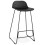 BLACK bar stool, stable, comfortable and design SLADE