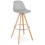 GREY bar stool with scandinavian style ANAU