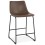 BROWN bar stool with light padded GAUCHO