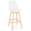 WHITE bar stool with Scandinavian style APRIL