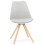 Sturdy, lightweight GREY chair with a Scandinavian design TOLIK