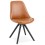 Comfortable BROWN chair with wooden black legs STEVE