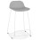 GREY bar stool with WHITE base, stable, comfortable and design SLADE MINI