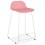 PINK bar stool with WHITE base, stable, comfortable and design SLADE MINI