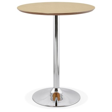 Natural High Bar Table With Round Top Ataa, High Round Bar Table