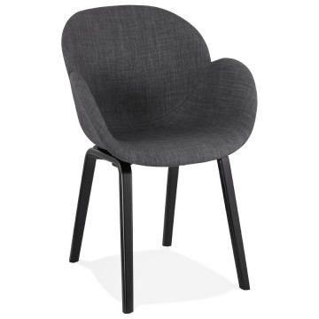 GRAY and BLACK chair soft and enveloping ELEGANS