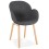 GRAY and WOODEN chair soft and enveloping ELEGANS