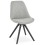 Padded GRAY chair with solid BLACK legs BRASA