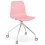 ROSE chair with chrome legs and wheels for the office RULLE
