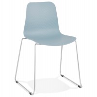 Ultra-resistant BLUE chair with elegant base BEE