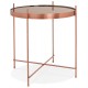 COPPER coffee table with mirrored glass top and solid metal structure ESPEJO MINI