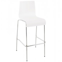Strong and stacking WHITE barstool COBE