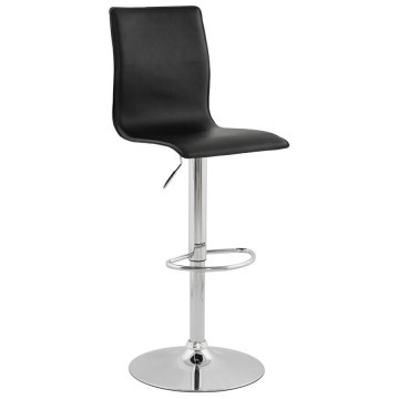 Adjustable black bar stool SOHO